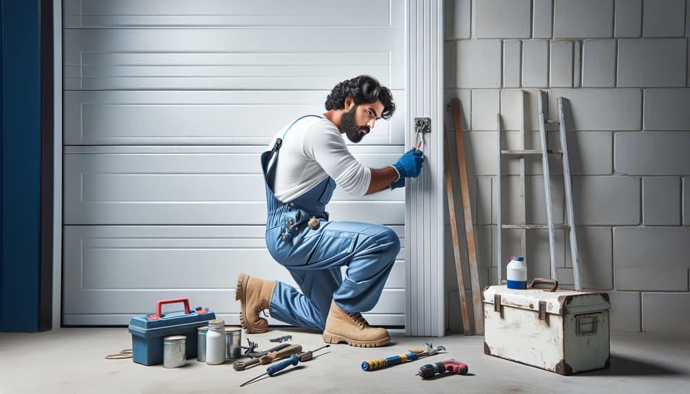 Garage door work in Saxonville